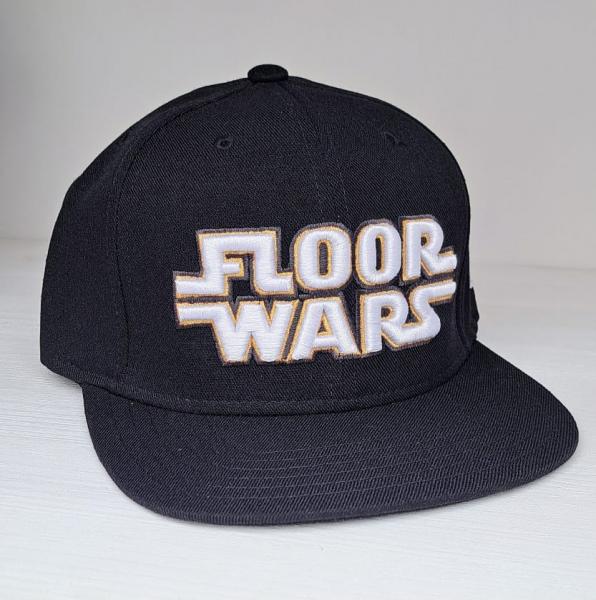 Floor Wars  Snapback Logo Cap   - Black